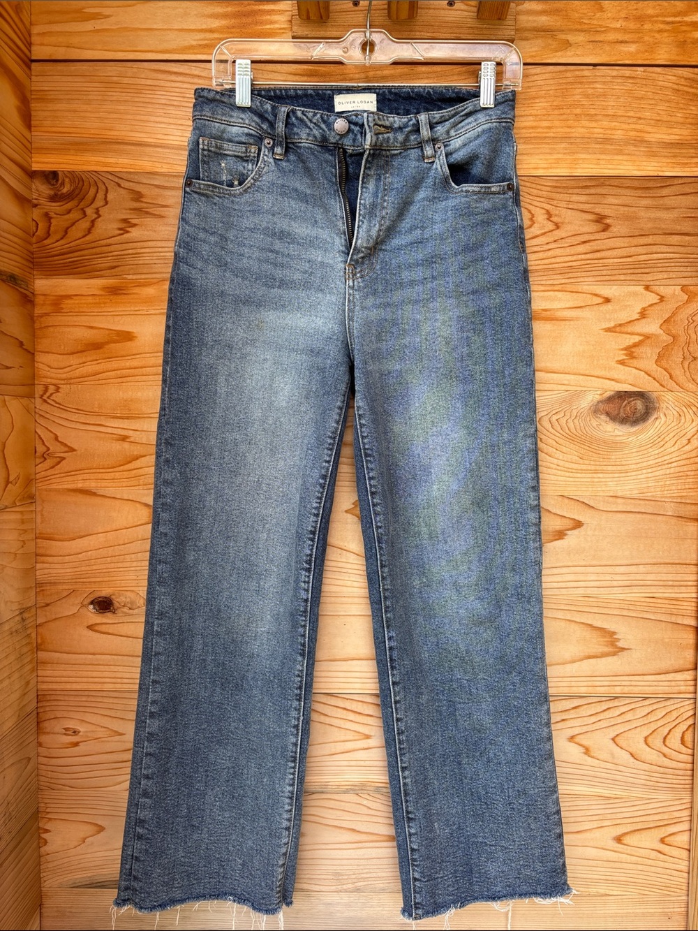 Oliver Logan Raw Hem Straight Leg Jeans – Size 28